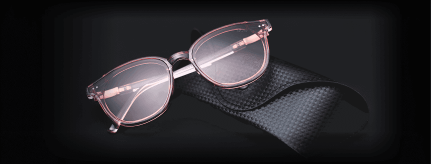 Two girls wearing one eyewear brand